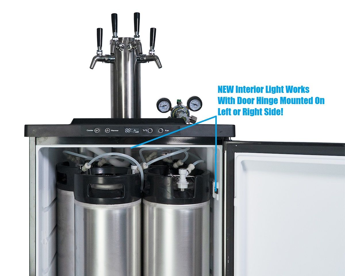 NNEDSZ Keg King - Kegmaster XL Premium Kegerator - Fridge Pack-2