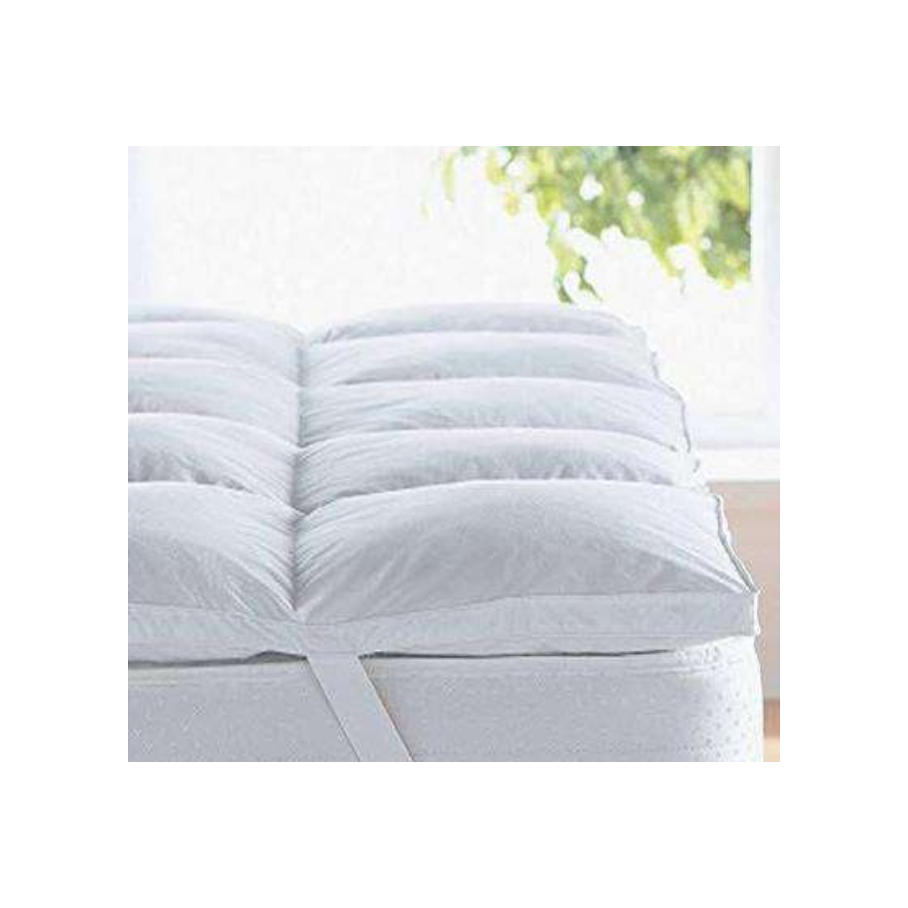 NNEDSZ Plush Goose Mattress Topper - King-0