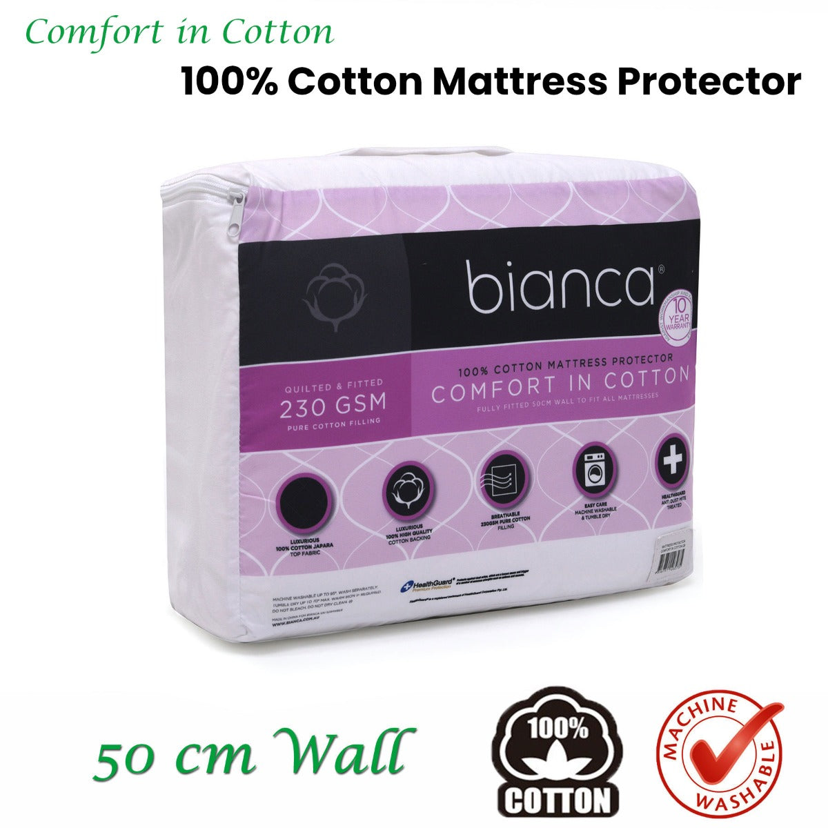 NNEDSZ Bianca Comfort in Cotton Mattress Protector Queen-1