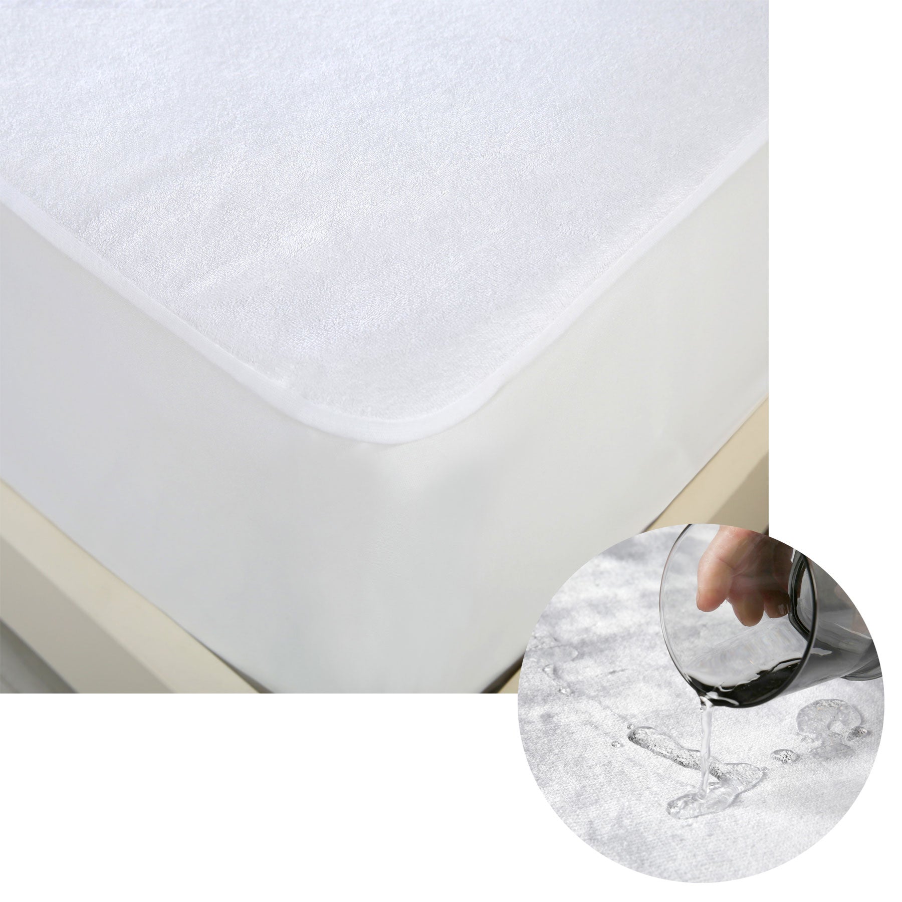 NNEDSZ Accessorize Cotton Top Waterproof Mattress Protector Single-0