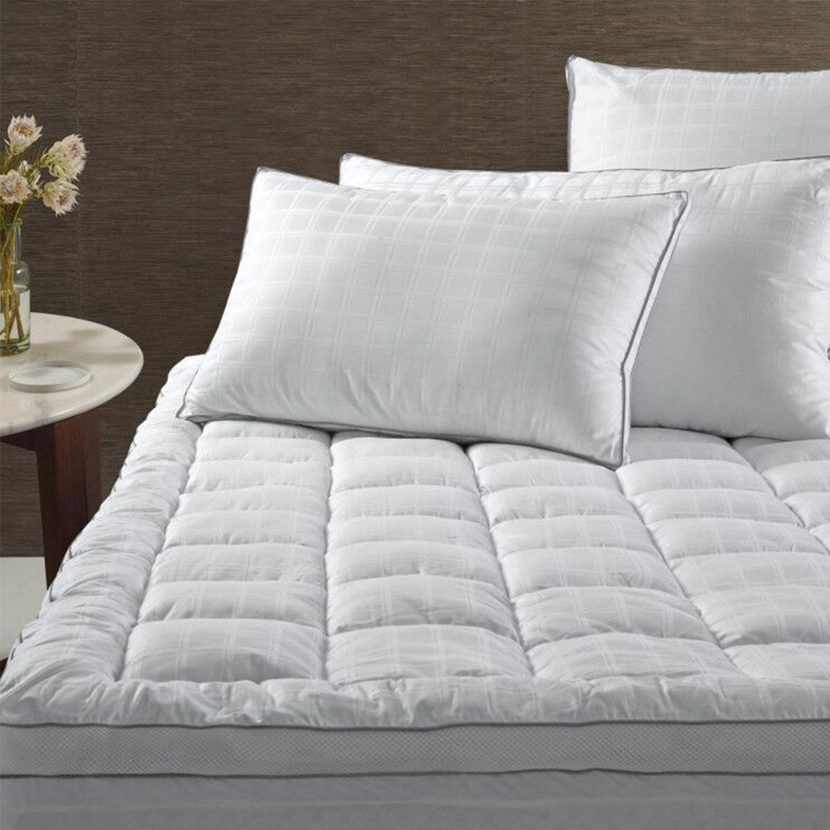 NNEDSZ Accessorize Deluxe Hotel Mattress Topper Super King-0