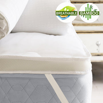 NNEDSZ airmax bamboo mattress topper 1000gsm king single-0