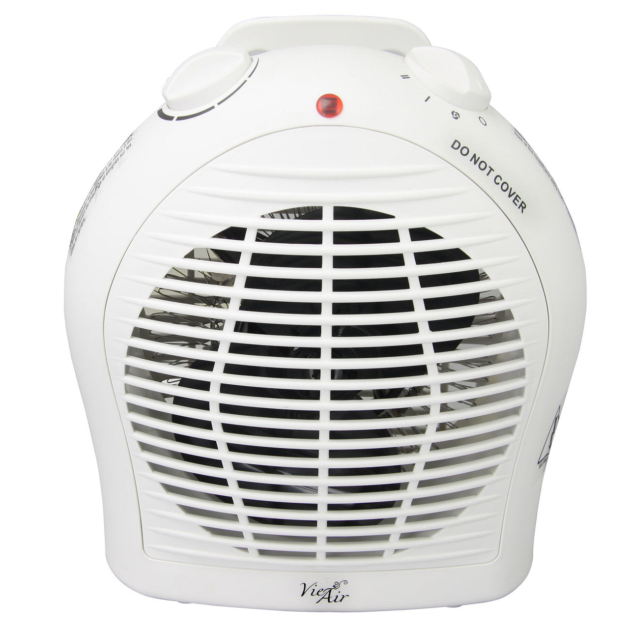 Vie Air 1500W Portable 2-Settings White Fan Heater w/ Adjustable Thermostat-0