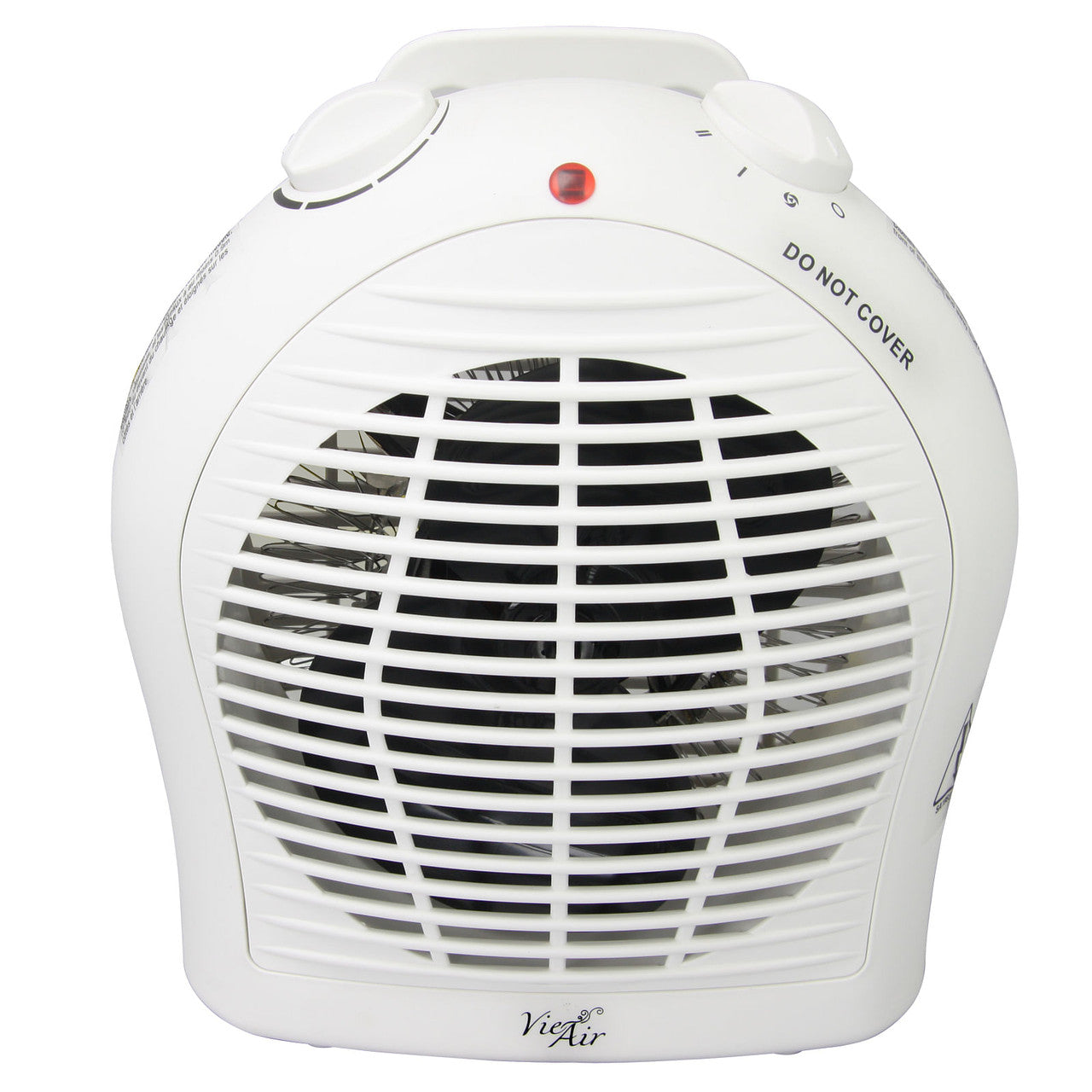 Vie Air 1500W Portable 2-Settings White Fan Heater with Adjustable Thermostat-0