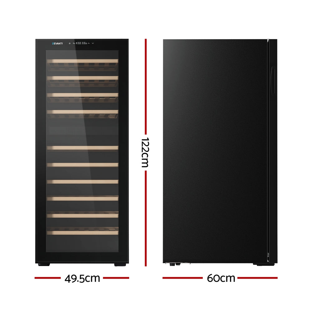 NNEDSZ Wine Cooler Fridge Compressor Dual Zone 80 Bottles-1