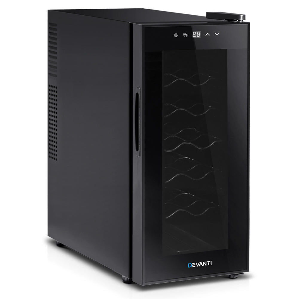 NNEDSZ Wine Cooler 12 Bottle Thermoelectric Fridge Storage Chiller-0