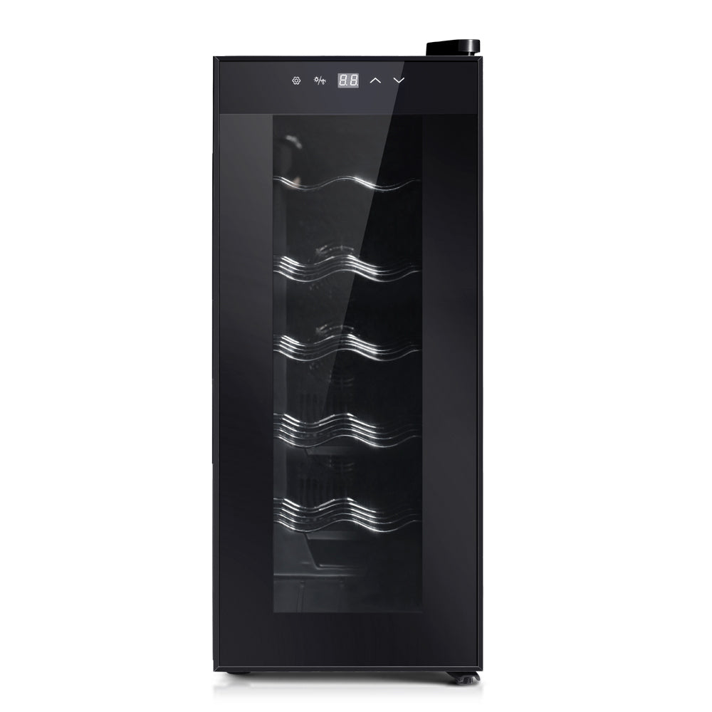 NNEDSZ Wine Cooler 12 Bottle Thermoelectric Fridge Storage Chiller-1