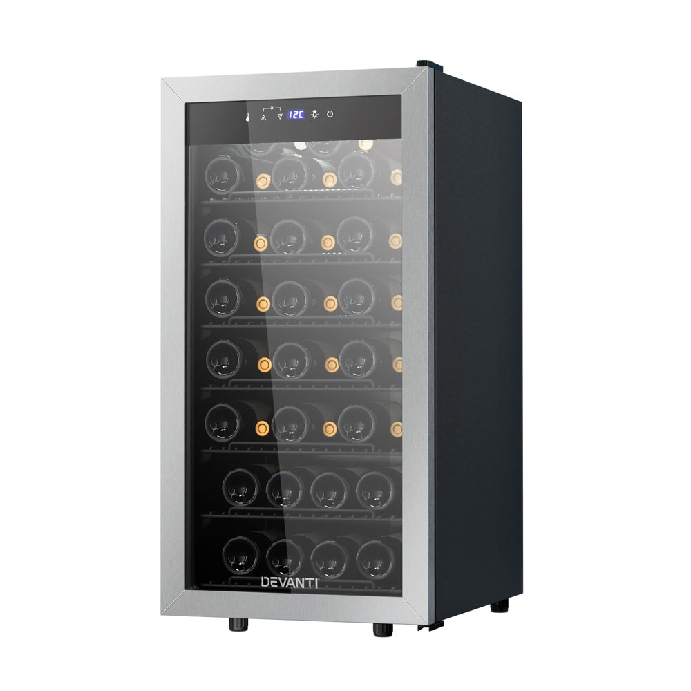 NNEDSZ Devanti Wine Fridge Cooler 42 Bottles-0