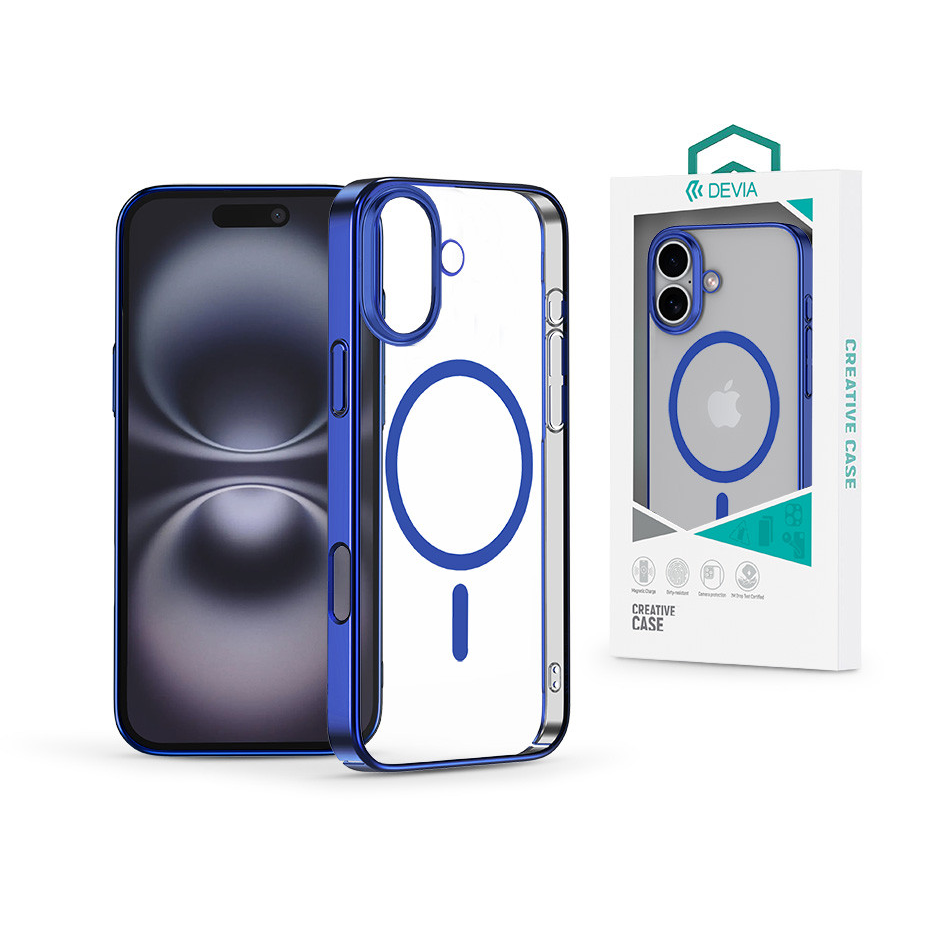 Devia Glimmer Magnetic Series tok - Apple iPhone 16 - kék (ST116269)-0