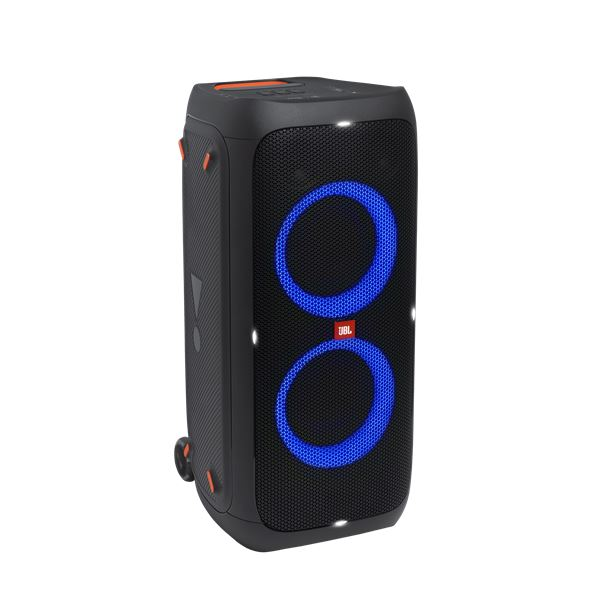 Аудио система JBL Partybox 310, Преносима, Bluetooth, USB, IPX4, Pro Sound, Sound effects, Karaoke, 18H, Черен (JBLPARTYBOX310MCEU)-0