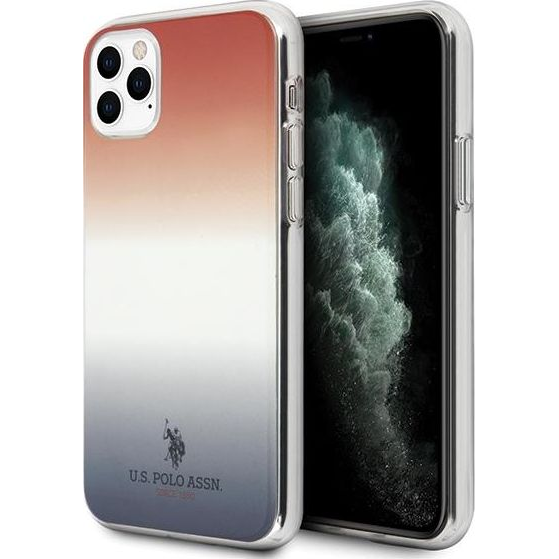 U.S. Polo Assn US Polo USHCN65TRDGRB iPhone 11 Pro Max czerwono-niebieski/blue&red Gradient Pattern Collection (69100-uniw)-0