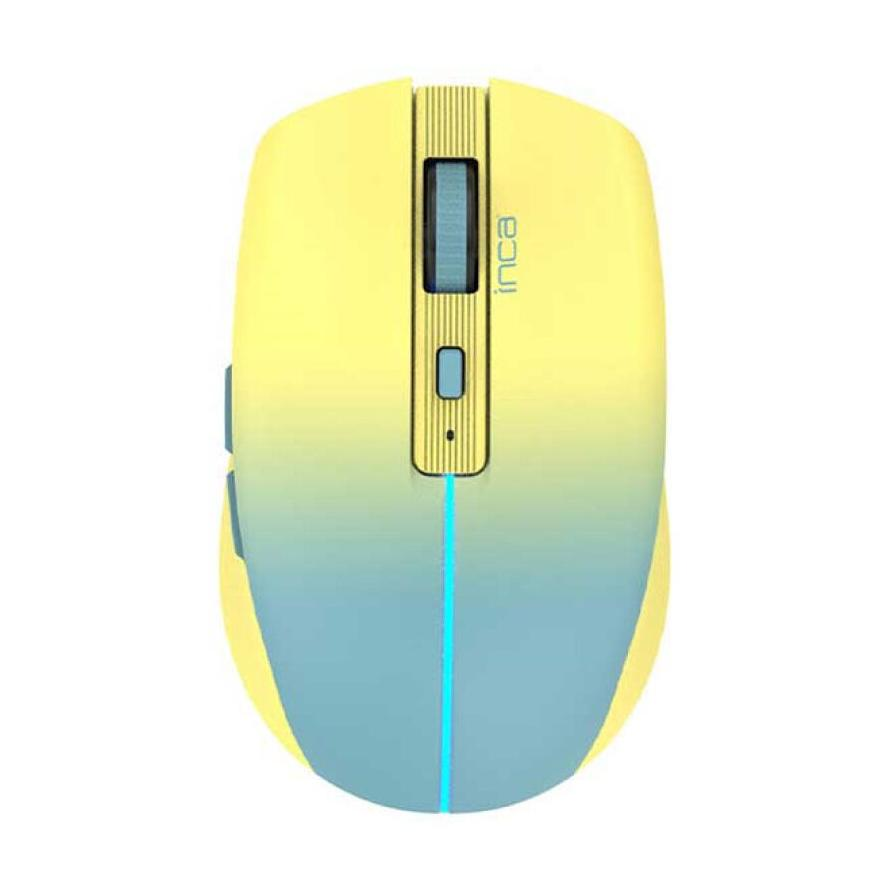 Mysz Inca INCA Maus IWM-511RS 1600 DPI,Wrls & BT,6D Taste, Gelb (IWM-511RS)-0