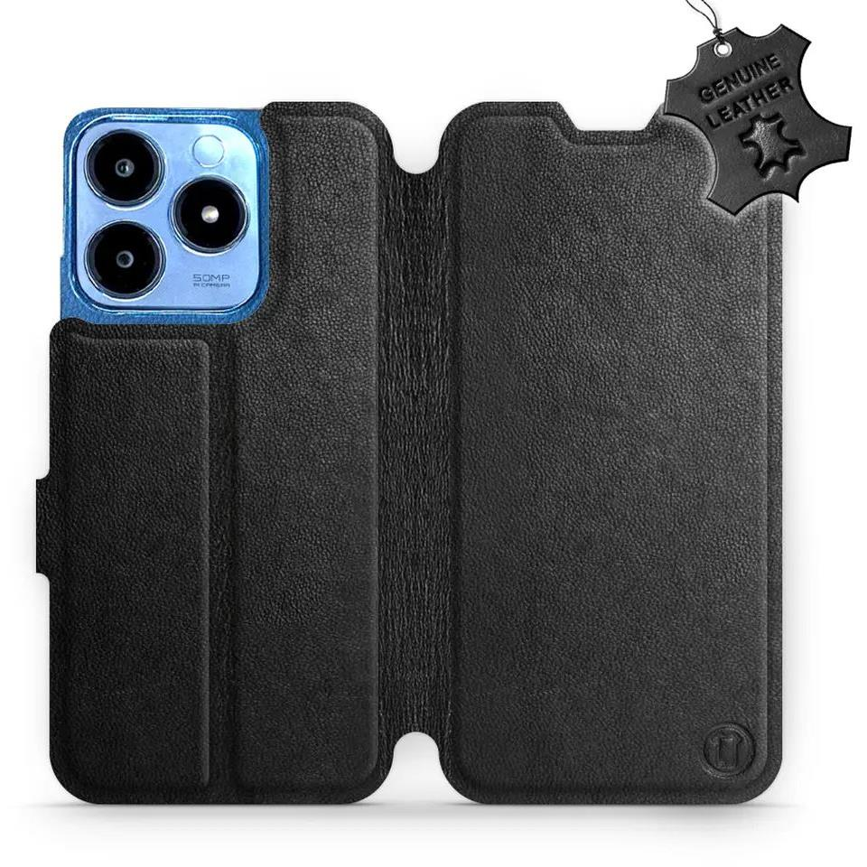 Leather Mobiwear flip book for Realme C63 - Black - L_BLS (5906511380004)-0