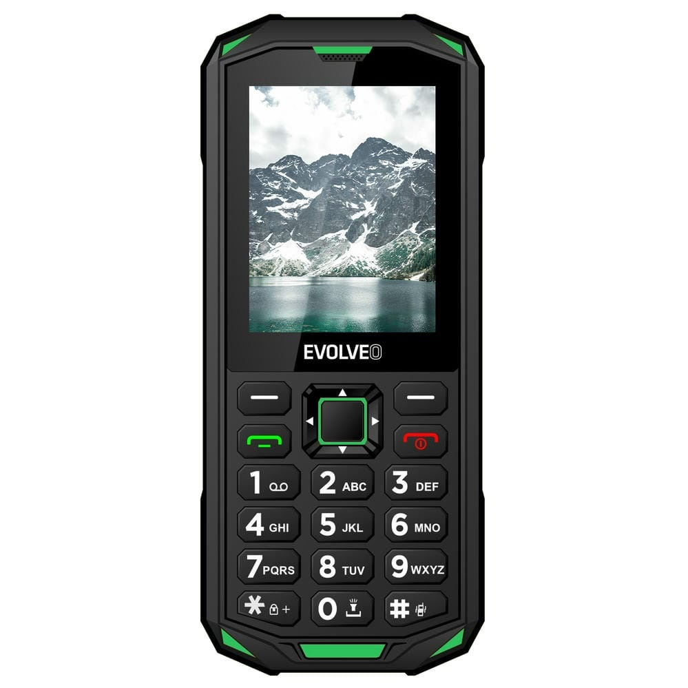 EVOLVEO StrongPhone X5, vodotěsný odolný Dual SIM telefon, černo-zelená (SGM SGP-X5-GR)-0