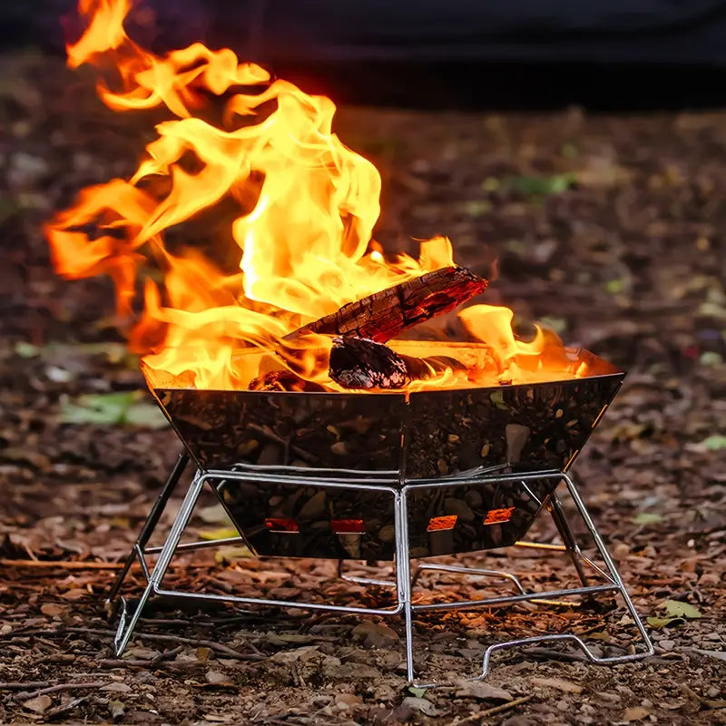 Hexagonal Stainless Steel Wood Stove-4