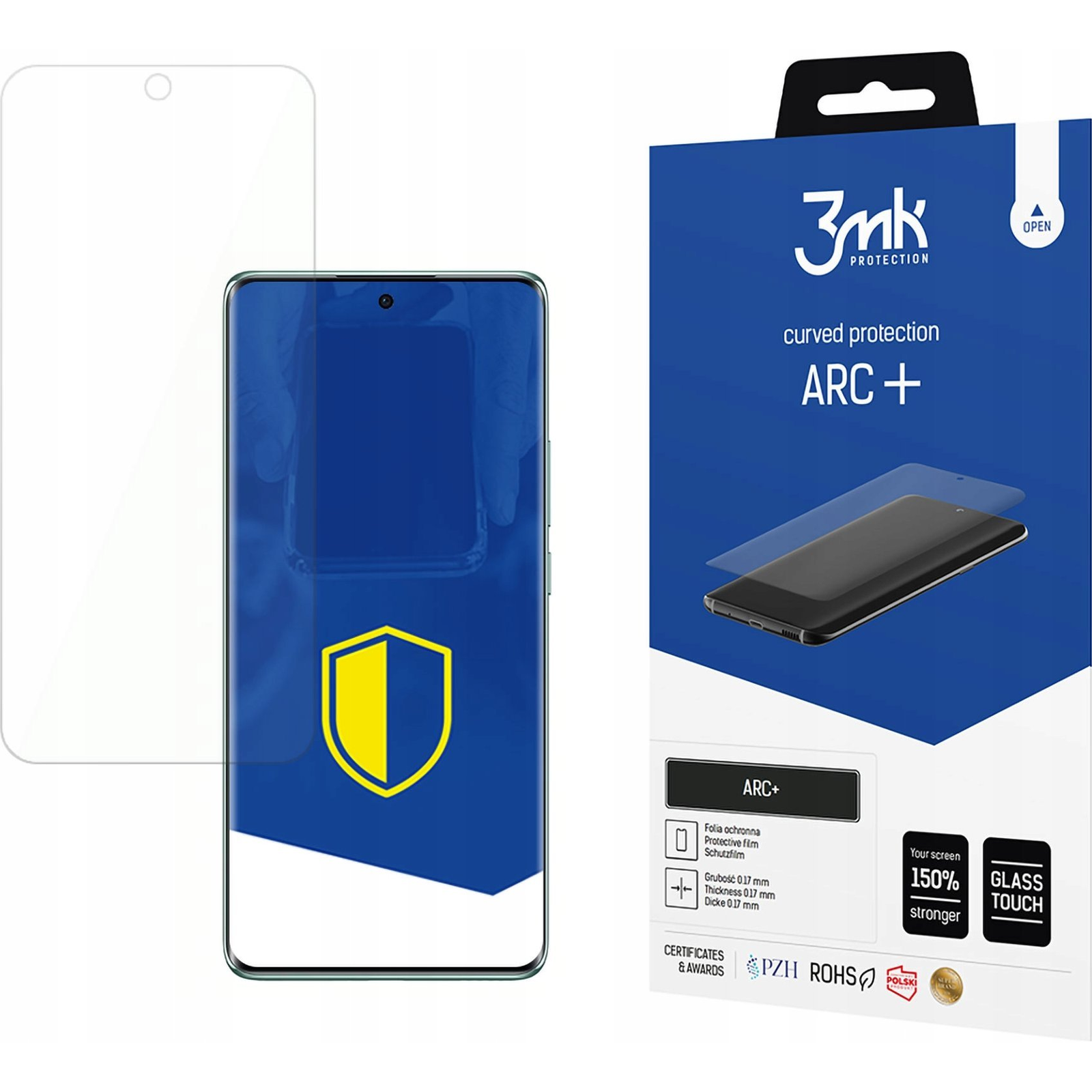 Folie 3mk ARC+ compatibila Huawei Pura 70 Pro, Pura 70 Pro Plus, transparenta (3MK5985)-0