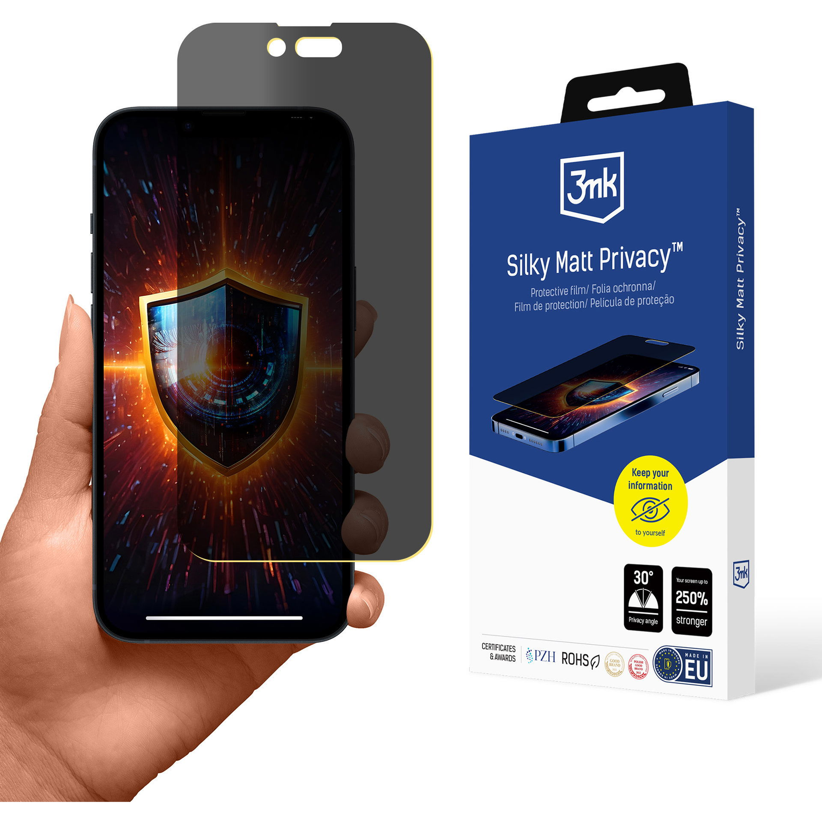 3MK Silky Matt Privacy Apple iPhone 14 Pro védőfólia (5903108571333)-0