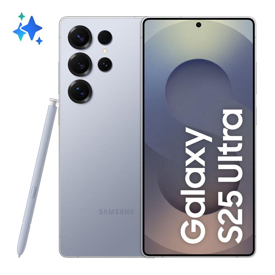 Samsung Galaxy S25 Ultra 17,5 cm (6.9") Kettős SIM Android 15 5G USB C-típus 12 GB 256 GB 5000 mAh Kék, Ezüst (SM-S938BZBDEUB)-0