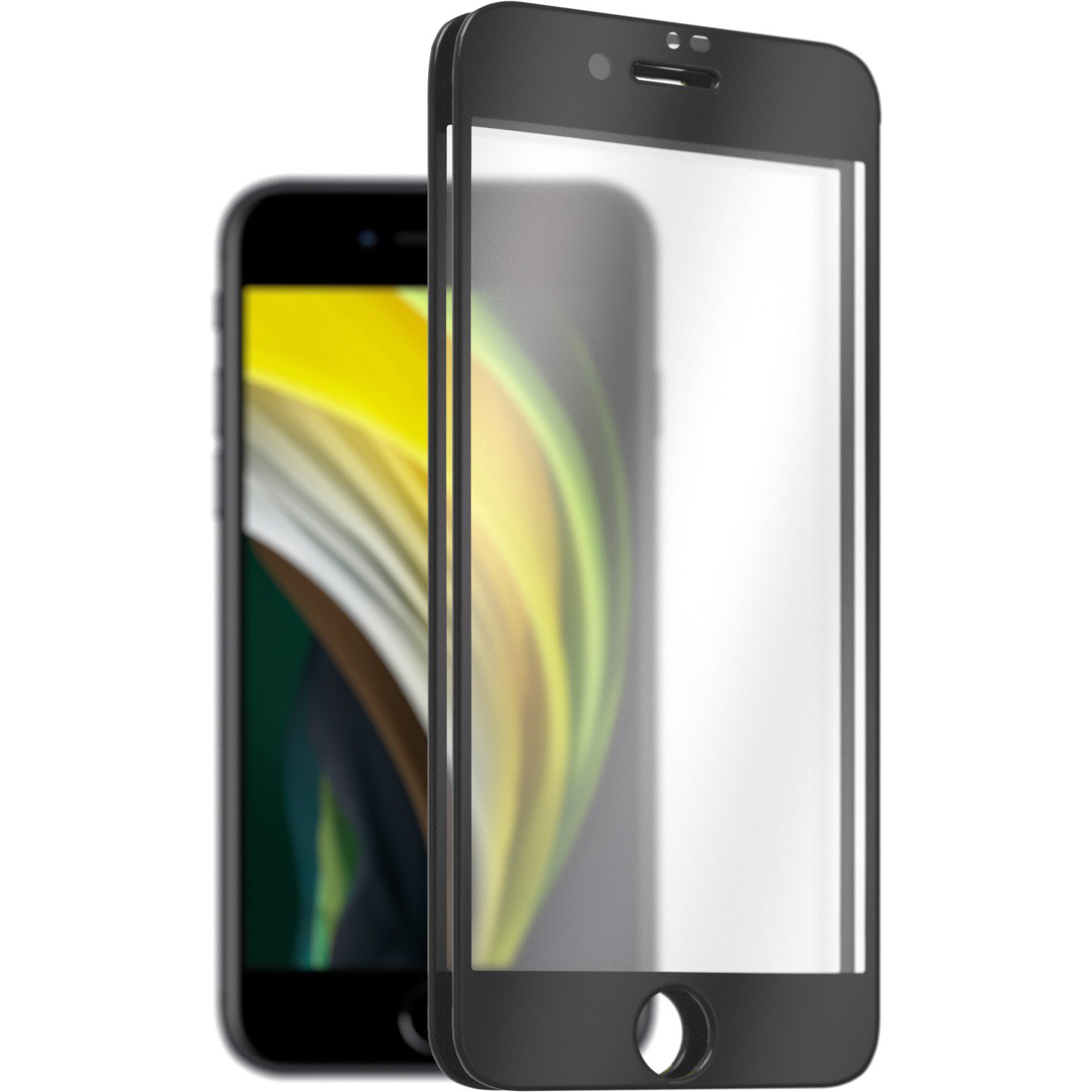 AlzaGuard FullCover Glass iPhone 7 / 8 / SE 2020 / SE 2022 2.5D üvegfólia - 2db (AGD-TGB0003P2)-0