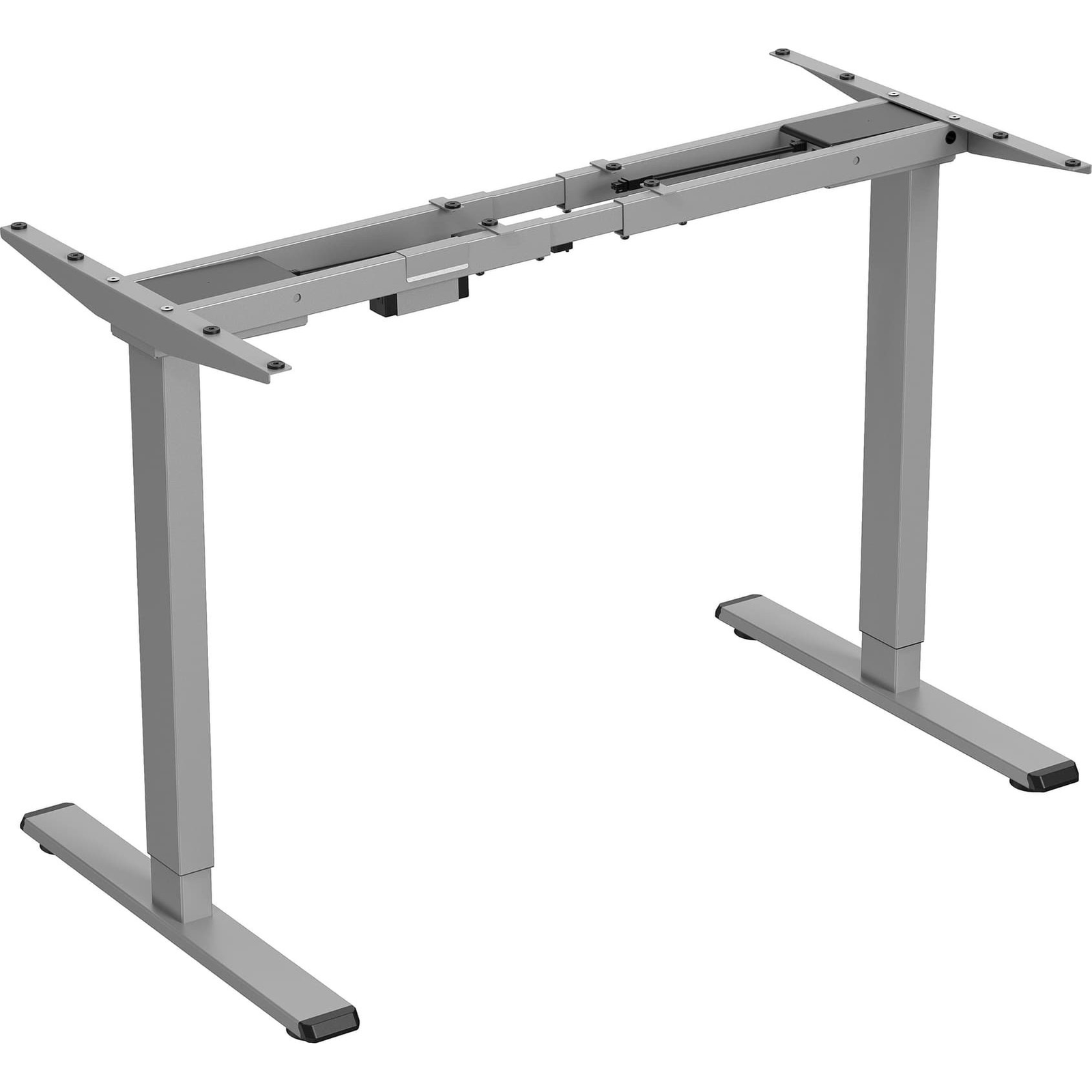 Powerton Stelaż / podstawa biurka, elektycznie regulowany, regulacja rozstawu 500mm, system antykolizyjny, szary, 100 kg nośność, Powerton (WPESD1G)-0