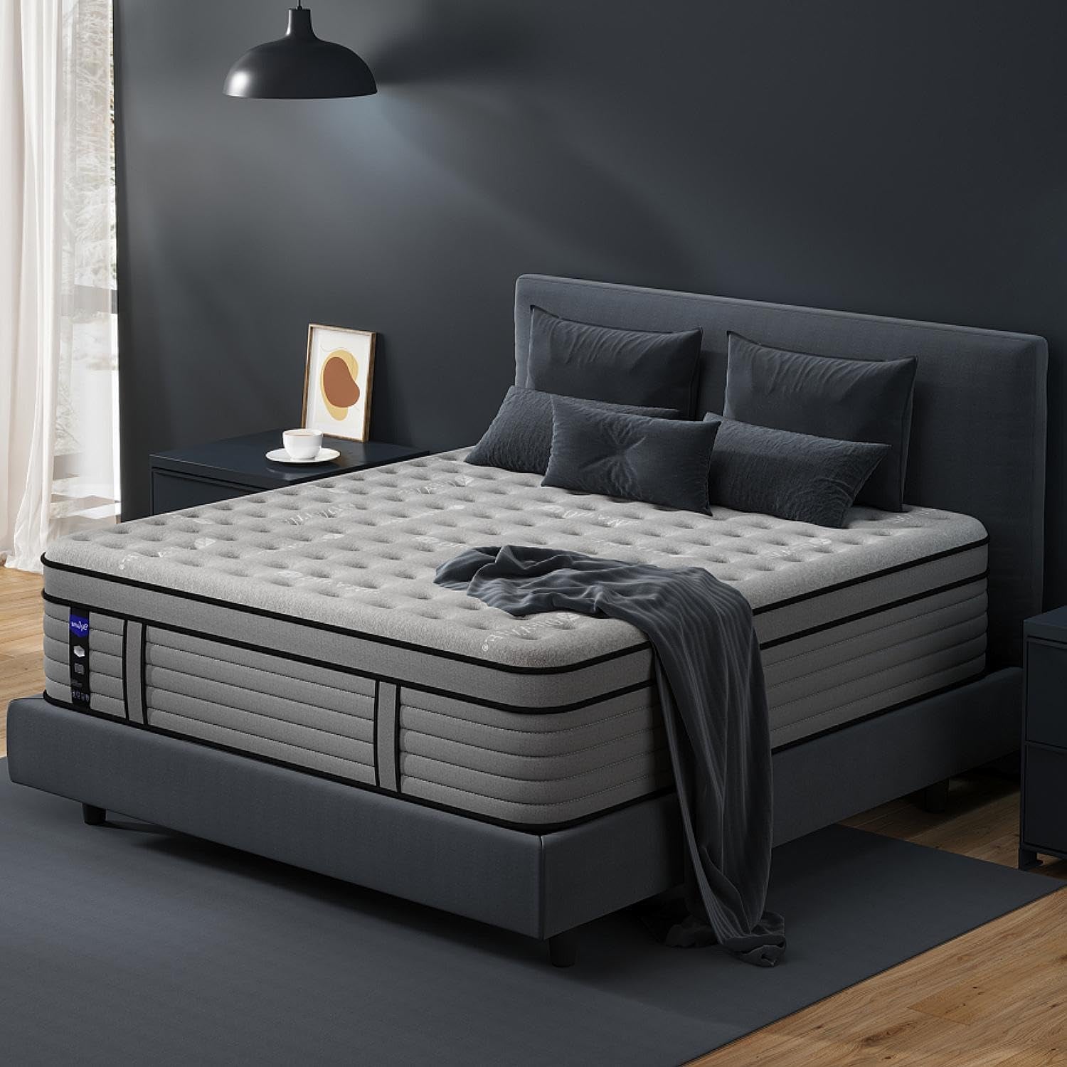 CoolingGel King Size Premium Hybrid Mattress MemoryFoam-0