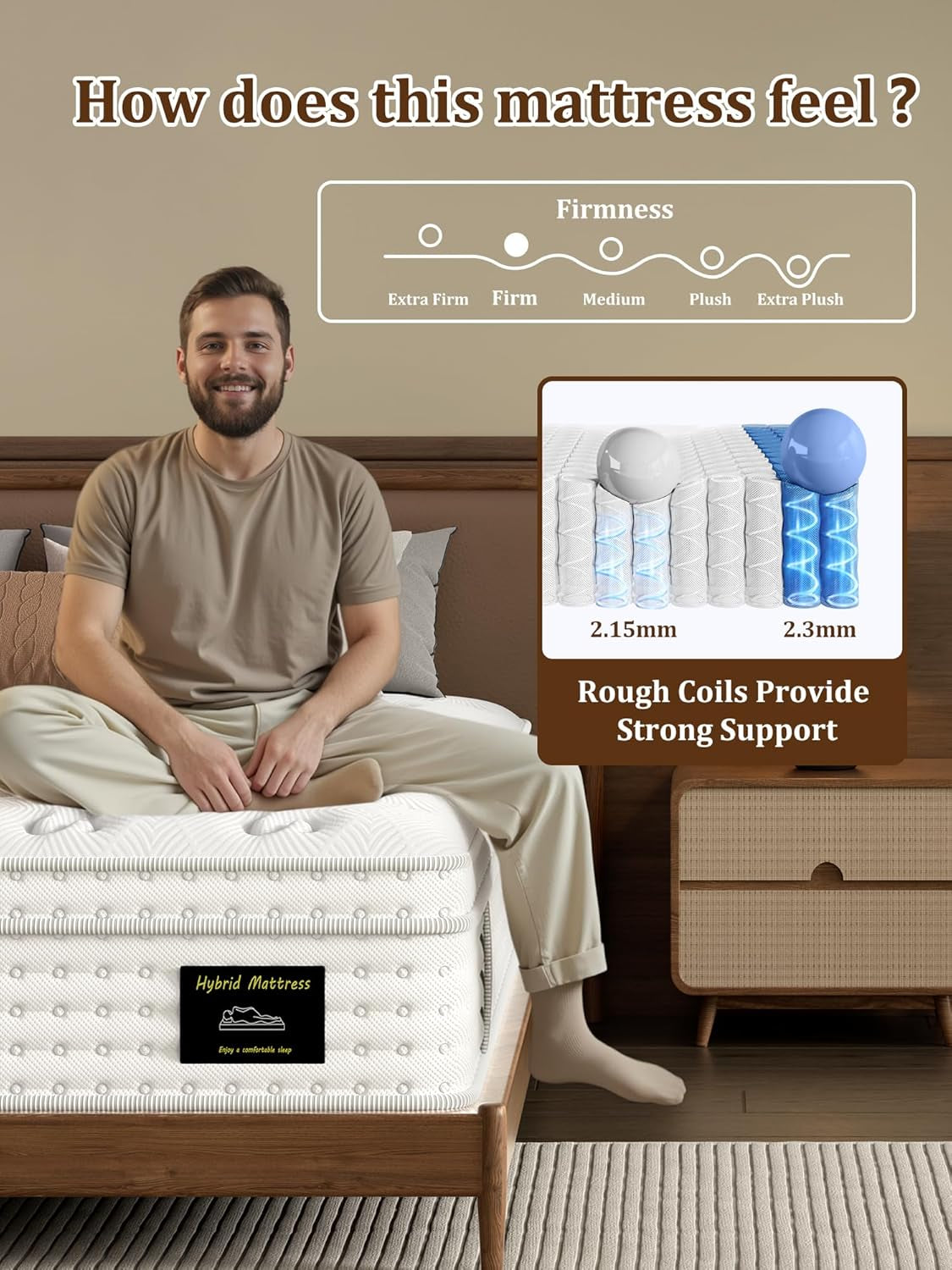 King Hybrid Mattress SuperPremium Cooling Memory Foam-2