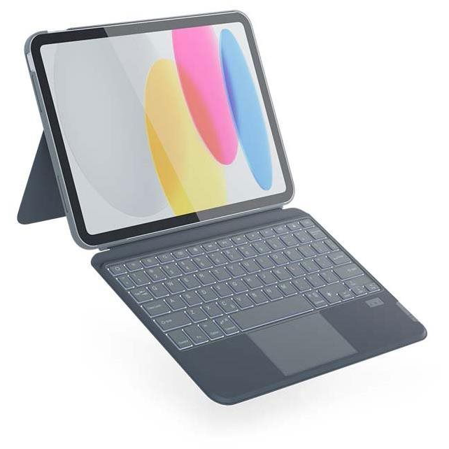 Klávesnice s obalem pro Apple iPad 10.2" – QWERTY/šedá (43811101300011)-0