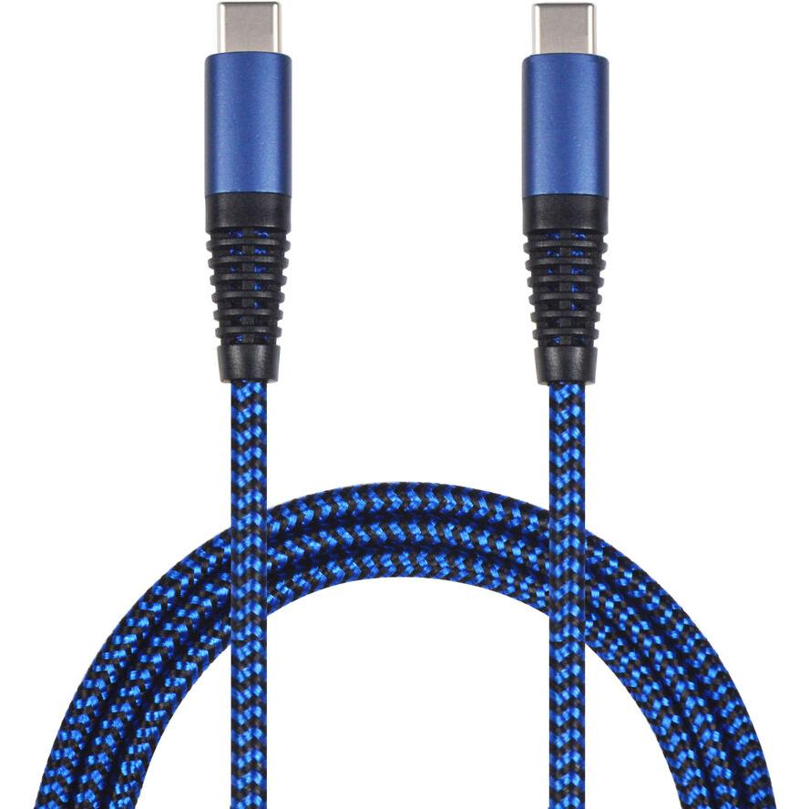 Kabel USB 2GO USB-C - USB-C 1 m Niebieski (797194) (797194)-0