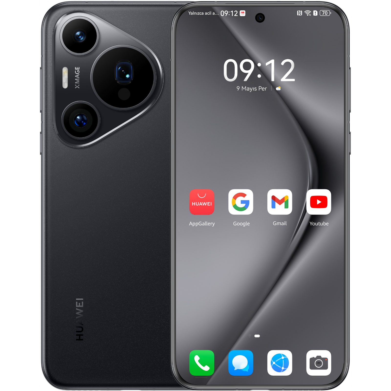 Telefon mobil Huawei Pura 70 Pro, 512GB, 12GB RAM, BLACK (51097VXN)-0
