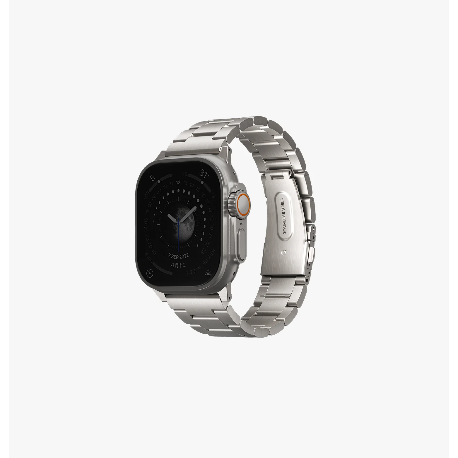 UNIQ Bransoleta Pasek stal do Apple Watch 4 44MM (UNIQ-49MM-OSTASIL)-0