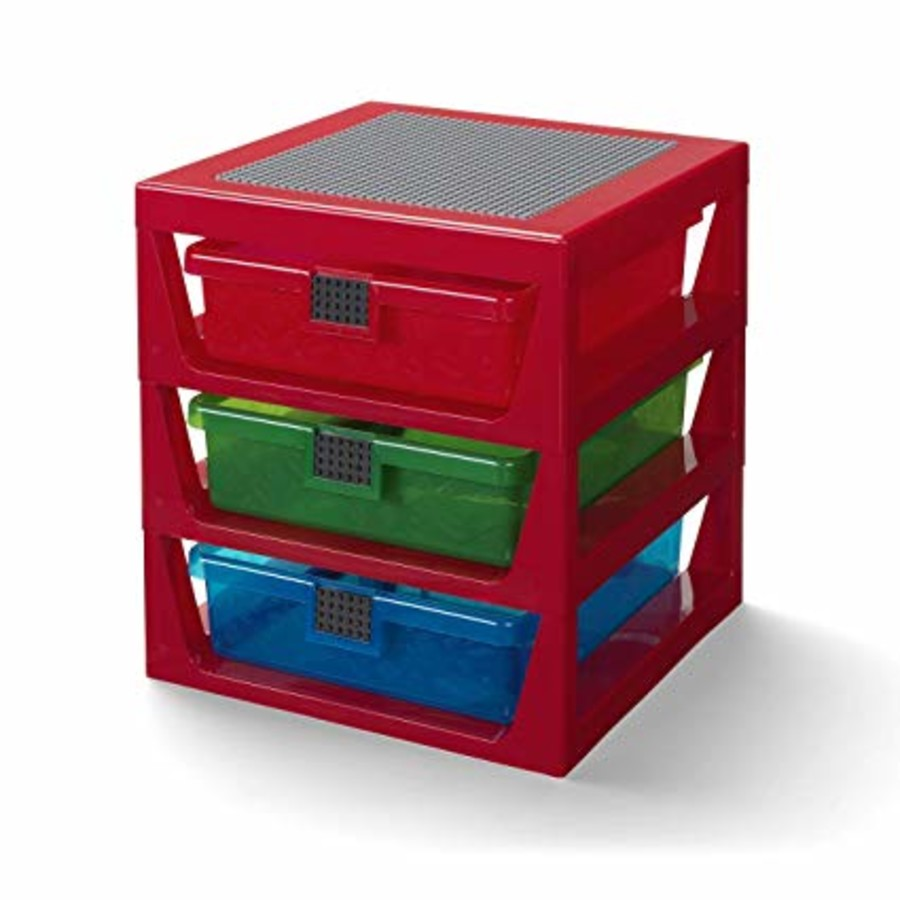 Regál zásuvkami LEGO 3-Drawer Storage Rack červený (40950001)-0