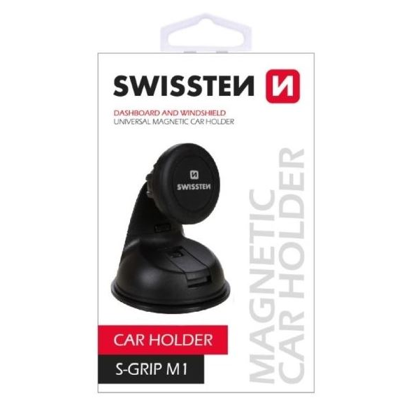 Držák na sklo Swissten černý (65010300)-0