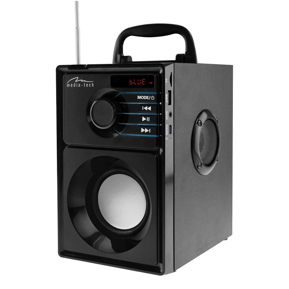Media-Tech Boombox Silver Bluetooth hangszóró fekete (MT3179) (MT3179)-0