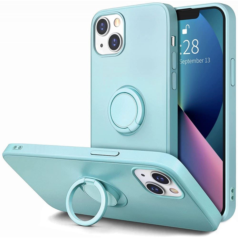 Силиконов кейс Cellect с халка, iPhone12 Mini, Turquoise (CEL-RING-IPH1254-T)-0
