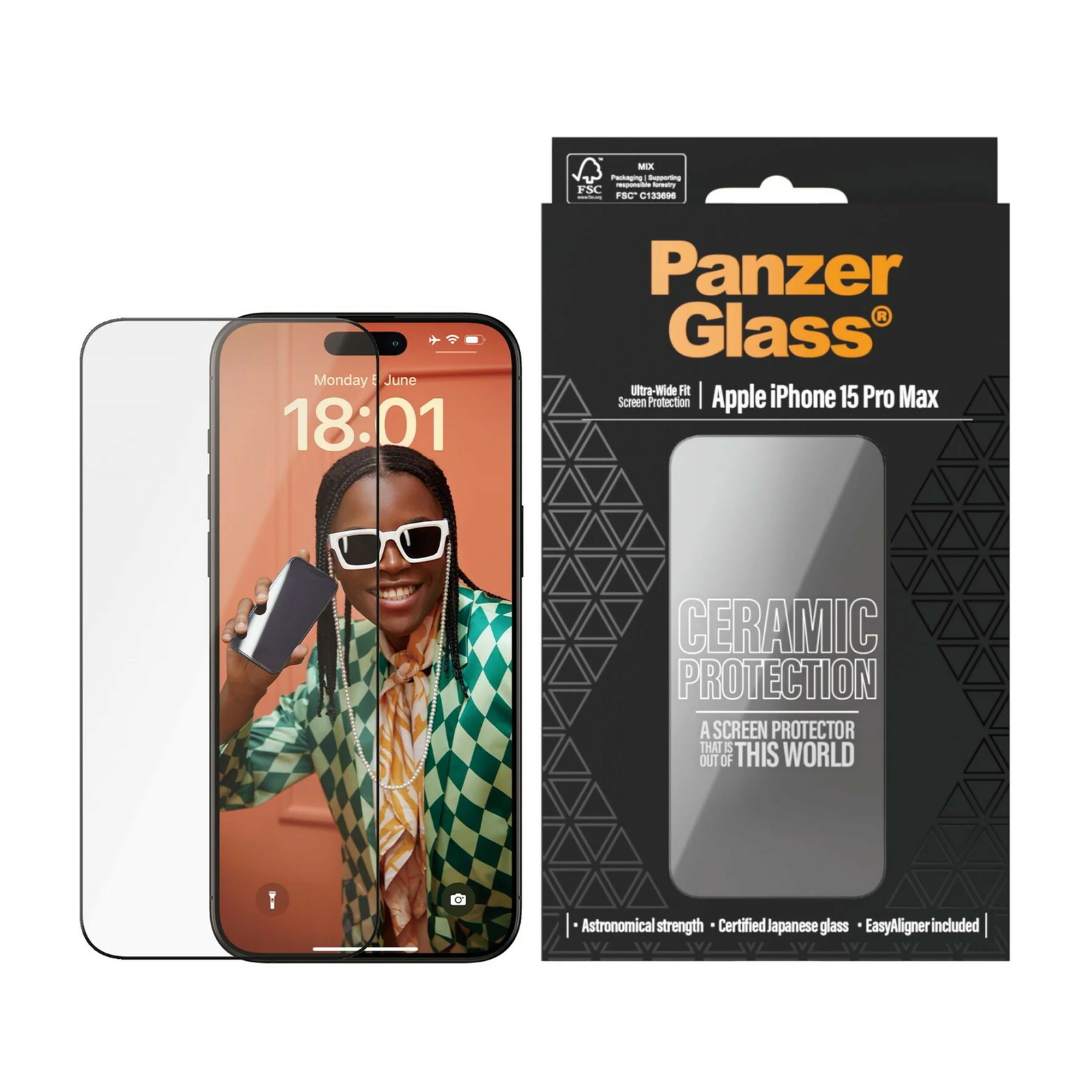 Tvrzené sklo PanzerGlass pro Apple iPhone 15 1 ks (2840)-0
