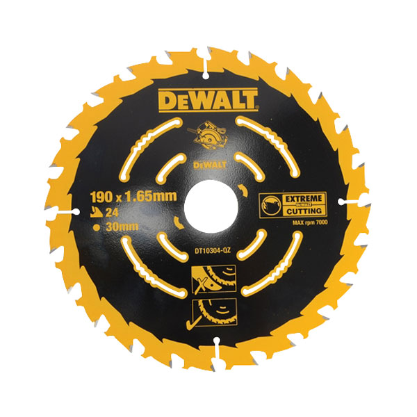 Нож Dewalt, за циркулярен трион, 190x30 мм (DT10304-QZ)-0