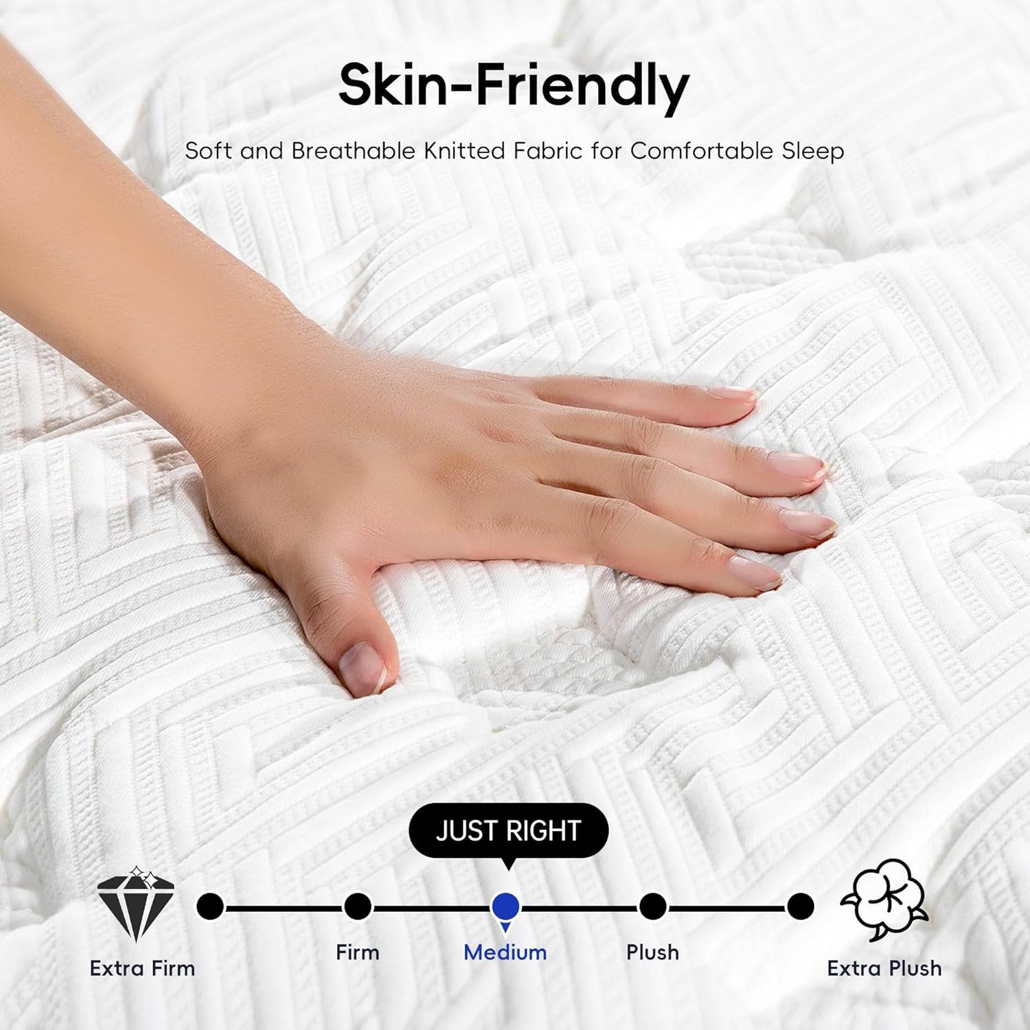 Twin PressureRelief Memory Foam Hybrid Mattress Pocketed-2