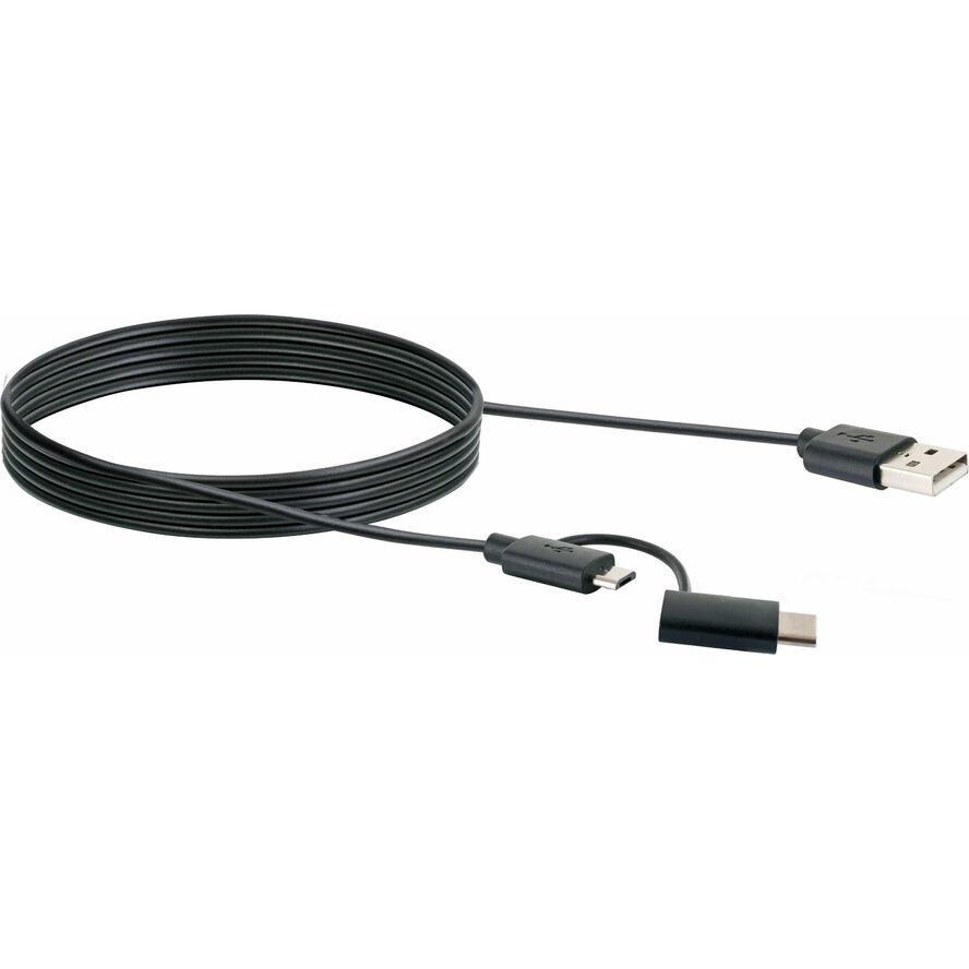 Sada USB kabelů - USB typ C / microUSB / Lightning Schwaiger (CK3112533)-0