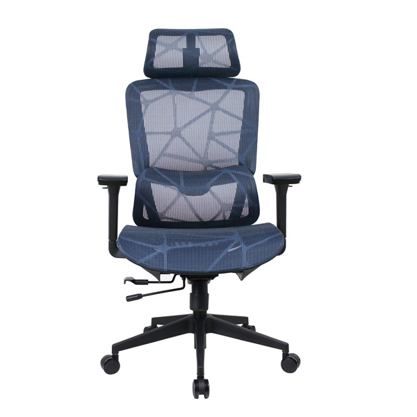 IRISOffice Helix kék ergonómikus, szövet-hálós irodai forgószék fej és háttámasszal (HELIX KÉK)-0