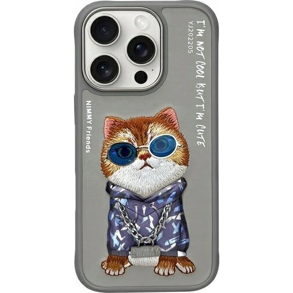 Nimmy Glasses Cool Cat Tok iPhone 16 Pro Max - Szürke (N-YJ-IP16-PRO-MAX-05-B)-0
