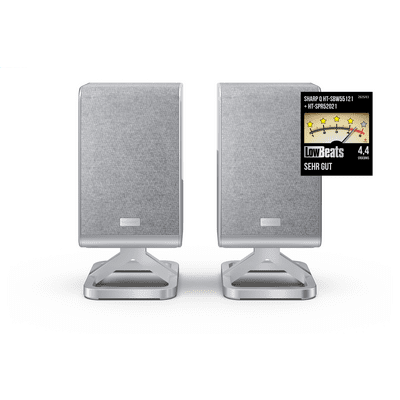 Sharp | 2.0.2 Wireless Rear Surround Speakers | HT-SPR52021(SL) | 200 W | Silver | Wireless connection (HT-SPR52021SL)-0