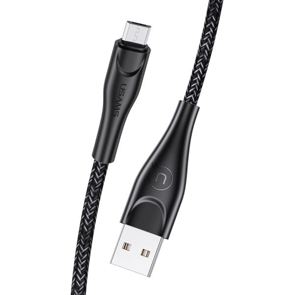 Кабел за данни и зареждане Usams, USB към MicroUSB SJ399, U41, 3 м, Черен, SJ399USB01 (SJ399USB01)-0