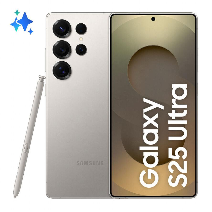 Samsung Galaxy S25 Ultra 17,5 см (6.9") Двойна SIM карта Android 15 5G UBS тип C 12 GB 256 GB 5000 mAh Сив, Титан (SM-S938BZTDEUB)-0