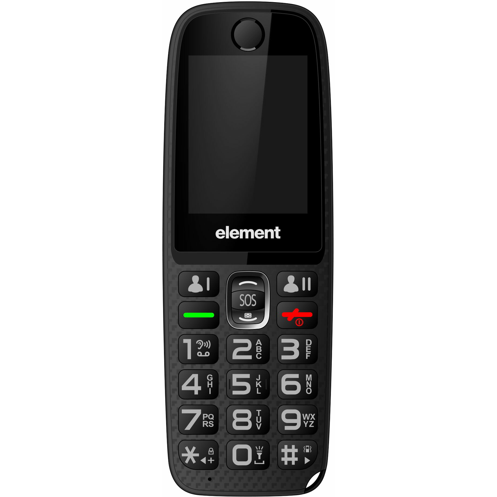 Telefon komórkowy ELEMENT P032S Ekran TFT 2.4cala, Dual SIM (P032S)-0