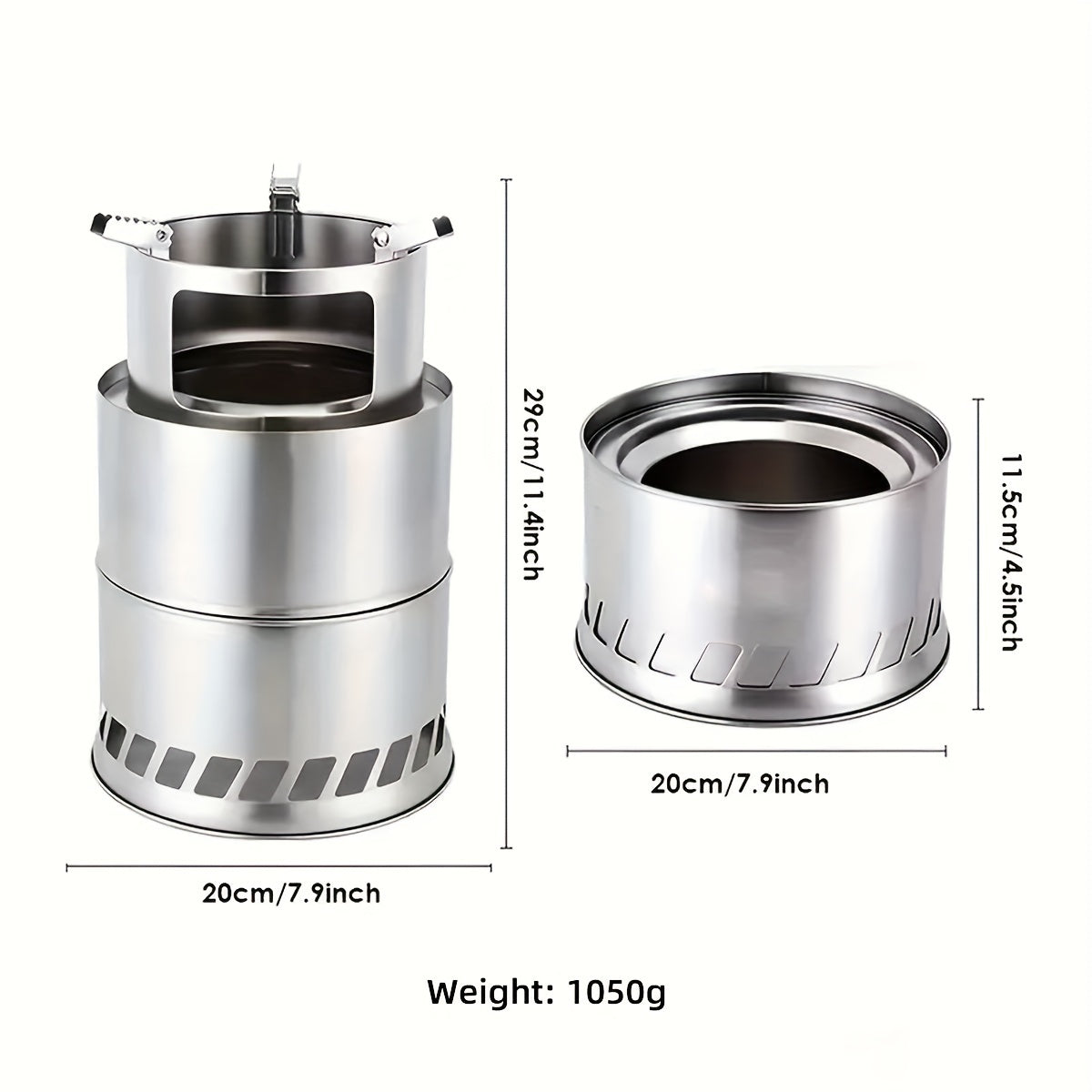 Portable Stainless Steel Wood Burning Stove-1