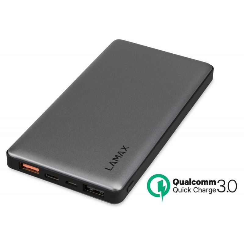 Powerbanka Lamax 10000 mAh (2x USB QC 3.0 + USB-C) Qualcomm Quick Charge (LM10000QC)-0