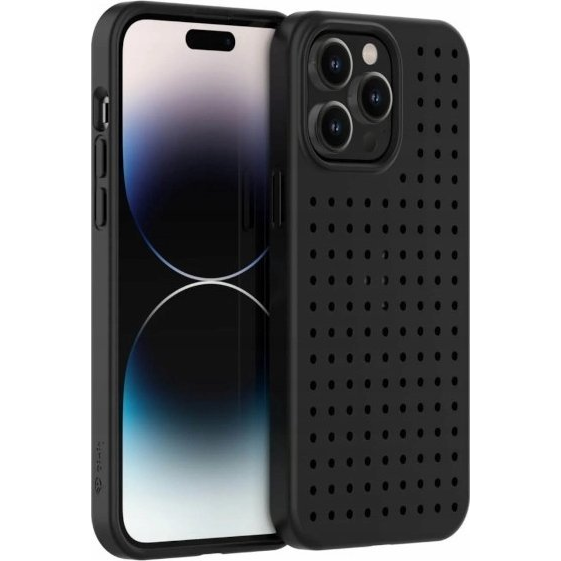 Zestaw Etui Pinit Dynamic + Virág/Pillangó Pin iPhone 14 Pro 6.1" Fekete Minta 1 Tok (KAT06693)-0