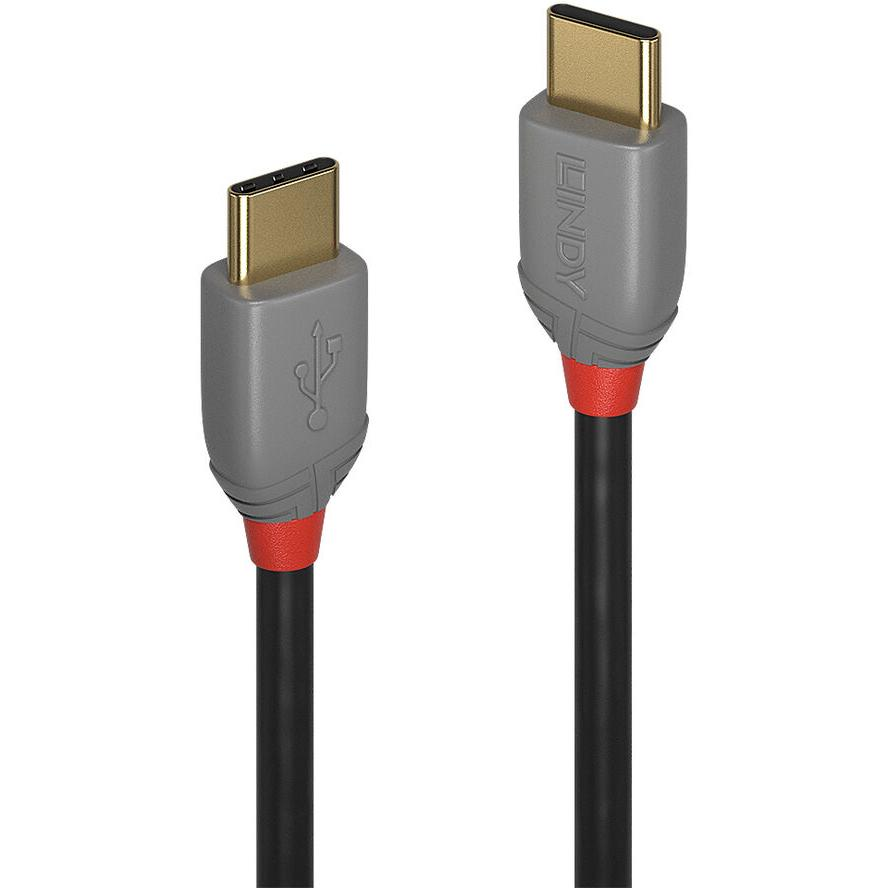 Lindy 36873 kabel USB USB 2.0 3 m USB C Czarny, Szary (36873)-0