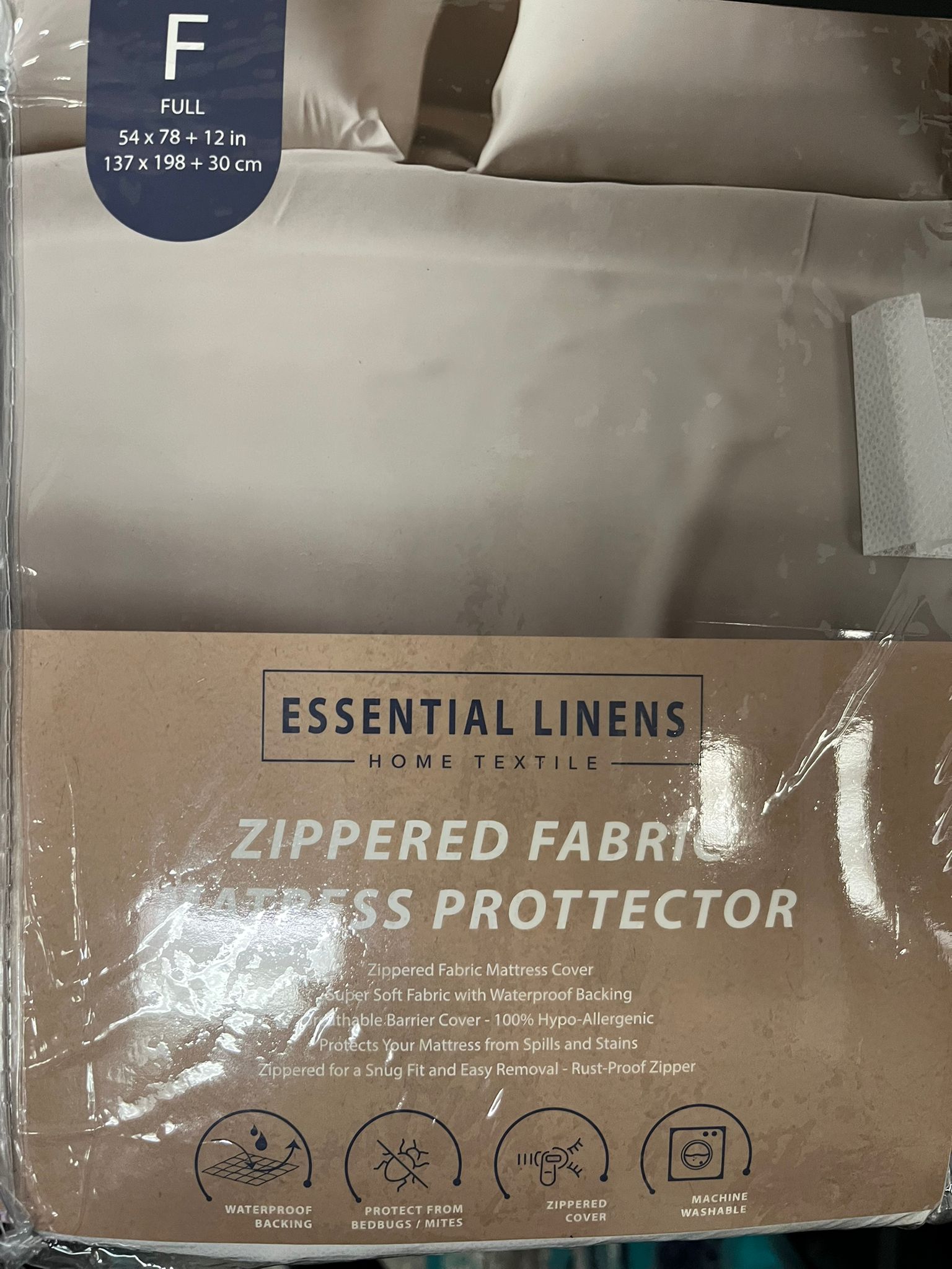 Premium Waterproof Bed Bug Mattress Cover, Zippered Mattress Protector, 10 Inches Deep, Dust Mite Proof 6-Sided Mattress Encasement for Bed-4