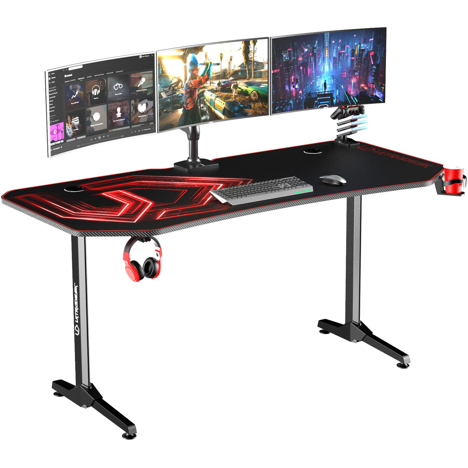 ULTRADESK Frag XXL piros (UDESK-FX-RD)-0